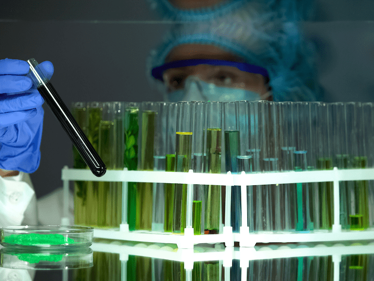 Doctor Checking Chemicals