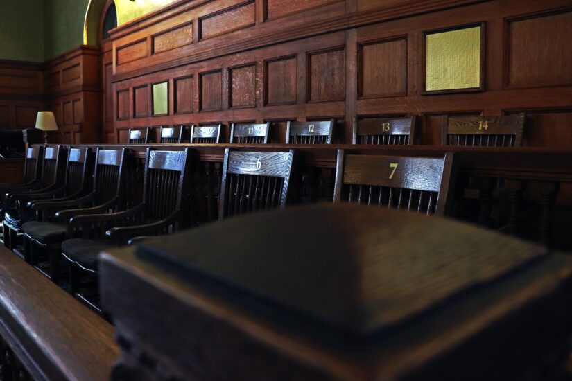 photo of court room chairs