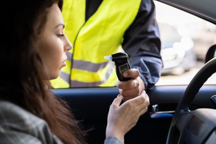 Breathalyzer test Alcohol test with a breathalyzer