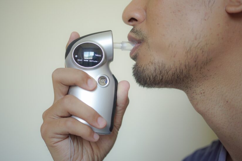 Person using Breathalyzers